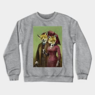 Victorian Fox Couple Crewneck Sweatshirt